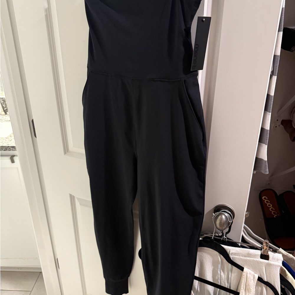 Black Women's Jumpsuit - Strapless - Athleisure Boutique